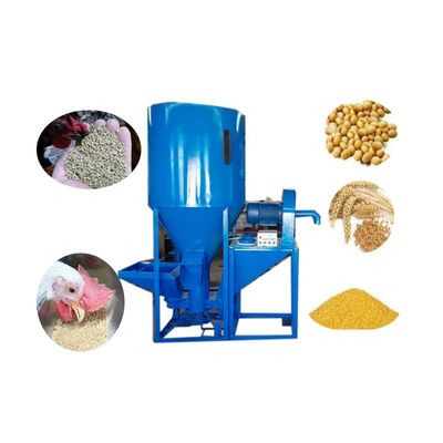 kwaliteit  Poultry and Livestock 1000KG/Batch Corn Wheat Soybean Grain Feed Poultry Farm Mixing Grinding Equipment fabriek